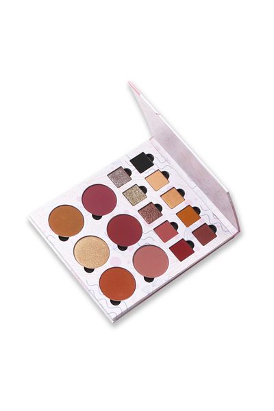 LEF COSMETICS Liv The Beautiful Eyeshadow & Blush Palette x16