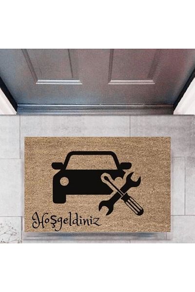 Mu Art Ahşap Bfs Door Mat Decorative Digital Printing Cars P-2704