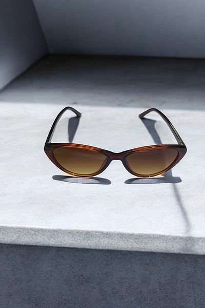 MAROVOAY Uv400 Glass Blue Block Cat Eye New Season Sunglasses