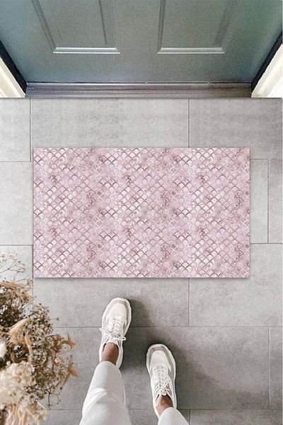 Mu Art Ahşap Bfs Digital Printing Pink Mixed Mop K-3085