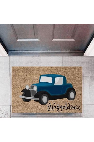 Mu Art Ahşap Bfs Door Mat Decorative Digital Printing Cars P-2701