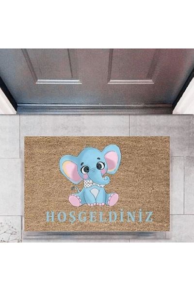 Mu Art Ahşap Bfs Door Mat Decorative Digital Printing Animalsp-2758
