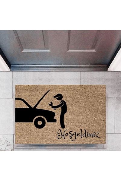 Mu Art Ahşap Bfs Door Mat Decorative Digital Printing Cars P-2680