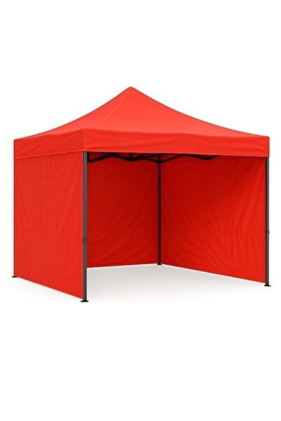 AEIDEN Cort Pavilion 3 x 3 m Complet cu 3 Pereti Laterali si Acoperis, Cadru Pliabil pentru Curte, Gradina