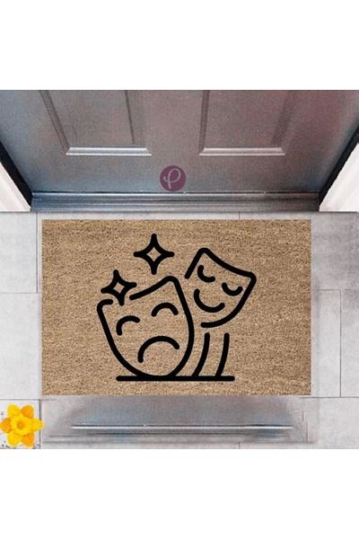 Mu Art Ahşap Bfs Door Mat Decorative Digital Printing Theater P-2387
