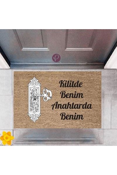 Mu Art Ahşap Bfs Door Mat Decorative Digital Printing Lock P-2396