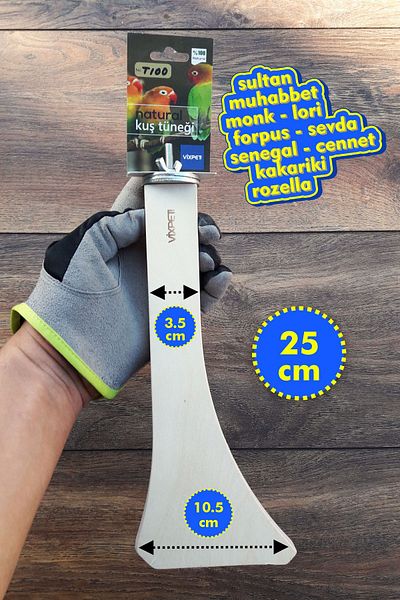 Vixpet Venty Parrot Perch Stand 25 cm Sultan, Budgie, Perch, Monk, Lori, Forpus, Senegal, Sevda - T100