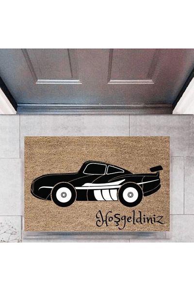 Mu Art Ahşap Bfs Door Mat Decorative Digital Printing Cars P-2691