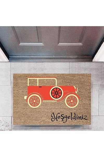 Mu Art Ahşap Bfs Door Mat Decorative Digital Printing Cars P-2666