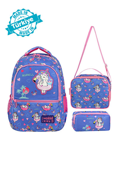 WMİLANO Rucsac pentru școală primară pentru copii cu licență, cutie de prânz ...