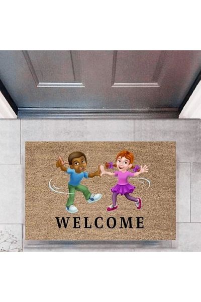 Mu Art Ahşap Bfs Door Mat Decorative Digital Printing Children'S-2722