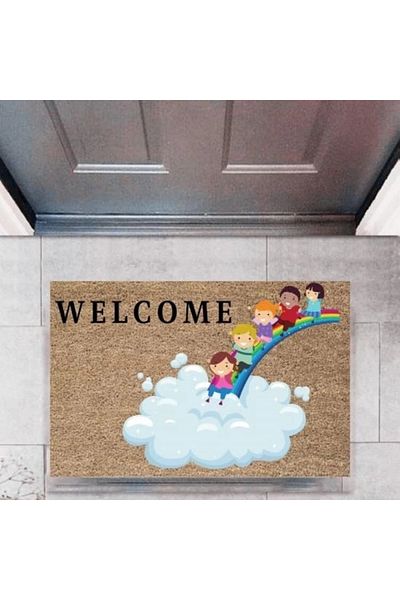 Mu Art Ahşap Bfs Door Mat Decorative Digital Printing Children'S-2725