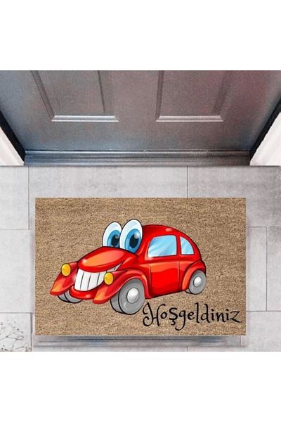 Mu Art Ahşap Bfs Door Mat Decorative Digital Printing Cars P-2707