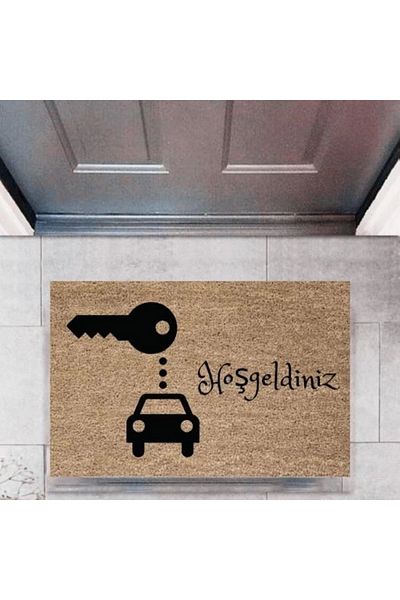 Mu Art Ahşap Bfs Door Mat Decorative Digital Printing Cars P-2686