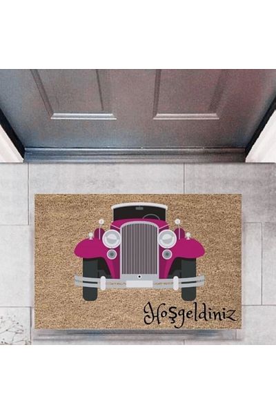 Mu Art Ahşap Bfs Door Mat Decorative Digital Printing Cars P-2673