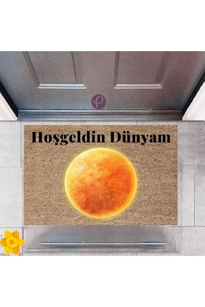 Mu Art Ahşap Bfs Door Mat Decorative Digital Printing World P-2436