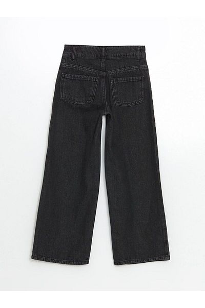 LC Waikiki Lcw Eco Girls' Jean Pants with Adjustable Elastic Waist