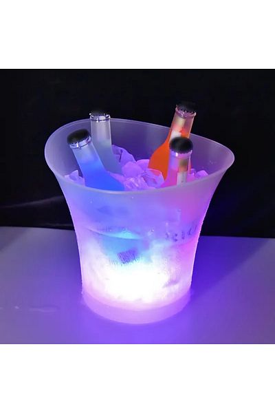 AEIDEN LED Ice Bucket with Wireless Rechargeable Speaker