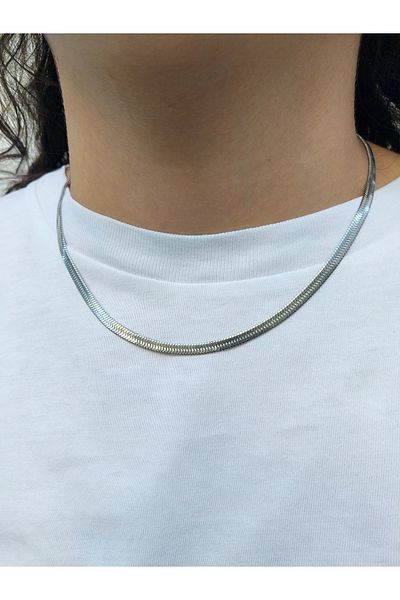 Alexis Carrel Steel Italian Chain Necklace