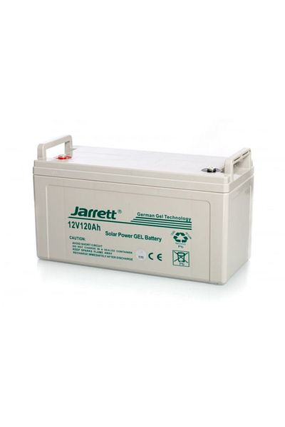 AEIDEN Solar Gel Battery Jarret 12V 120Ah for UPS or Panels, Deep Cycle Technology, VRLA