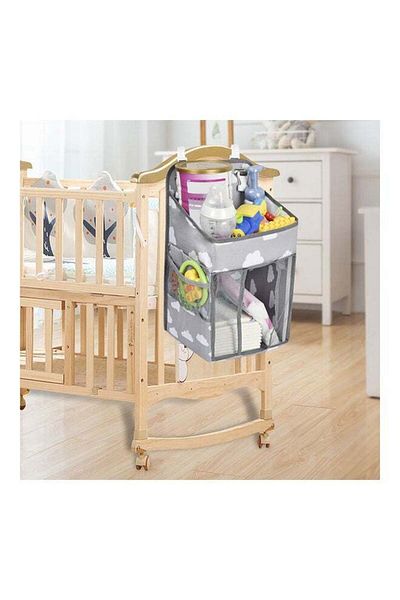 COOYA Baby's Essentials Hanging Organizer,Grey.