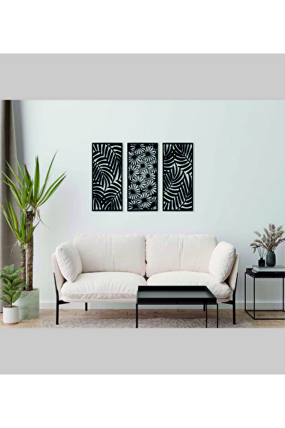 ouz dekor Ξύλινη διακόσμηση τοίχου 3 τεμαχίων - Διακοσμητικό πάνελ τοίχου με ...