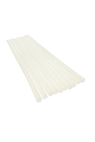 OEM Set of 10 silicone bars, 7mm diameter x 270mm length, 10g, for glue gun