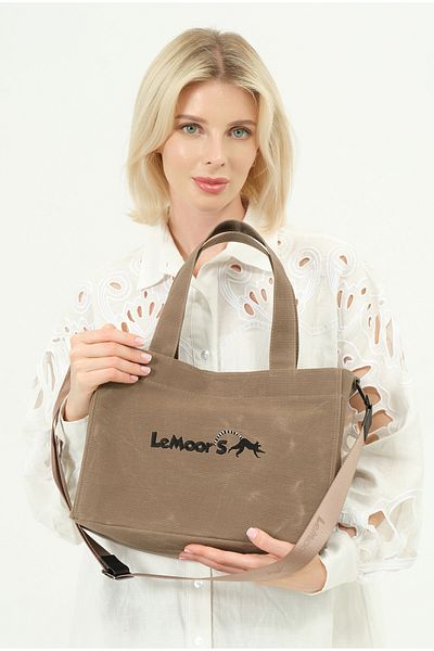 Lemoors Hibiscus Waxed Canvas Tile Color Women's Bag