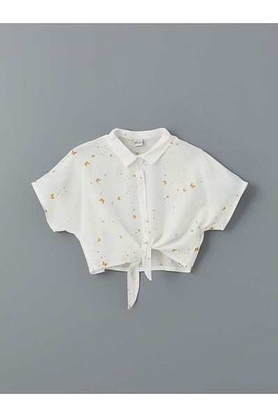 LC Waikiki Lcw Eco Floral Girl's Crop Shirt