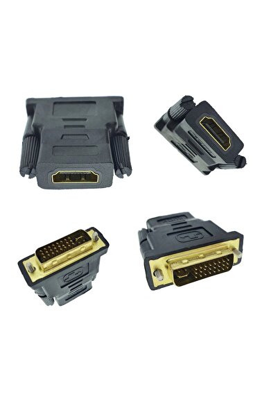 OEM DVI (24+5) male to HDMI female adapter, bidirectional, black