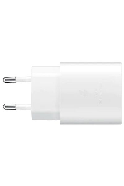 Samsung Mains charger with USB type C port, Samsung EP-TA800EWE Super Fast Charging, 5V 3A, maximum 25W