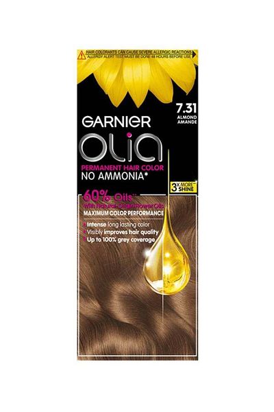 Garnier Olia Hair Color 7.31 Almond 41817 --- Garnier Permanent Hair Dye 7.31 Almond