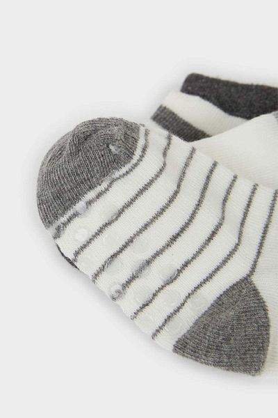 DeFacto Baby Boy Anti-Slip Sole 3-Piece Cotton Booties Socks E5020A5Ns