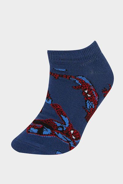 DeFacto Момчешки комплект от 3 памучни чорапи до глезена Marvel Spiderman F4614A8NS