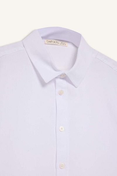 DeFacto Boy's Polo Neck Textured Short Sleeve Shirt B0776A825Au