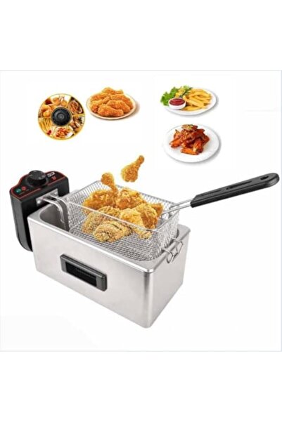 Bonjour Electric Deep Fryer 3.8L Stainless Steel | Adjustable Temp with Viewi...