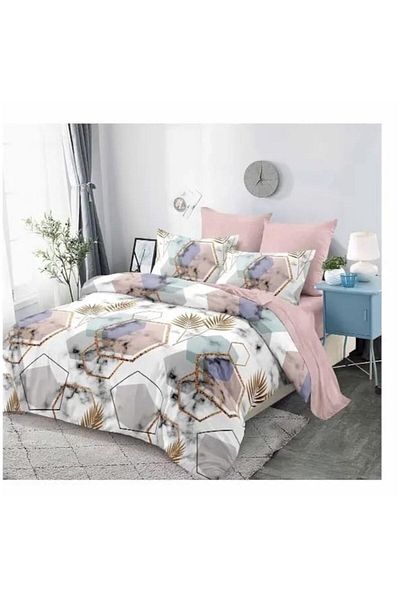 Pucioasa Double Bed Linen, Finet, 6 Pieces, Fitted Sheet 230x250 Cm, Duvet Cover 200x230 Cm