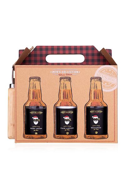 ACCENTRA Christmas Edition men's gift set in kraft paper box