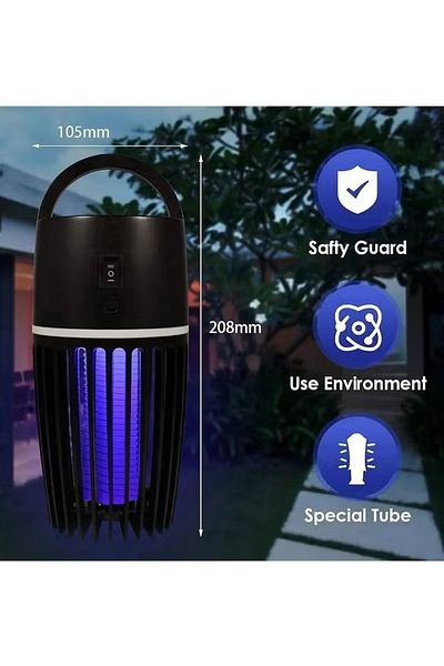 DLC Powerful UV Mosquito Killer Lamp – Silent, Non-Toxic Insect Trap for Home, Bedroom & Office Use