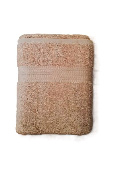 Kotonia Home Rise Jacquard bath towel - 100% Cotton, 50x90 cm, 500g/sqm, beige