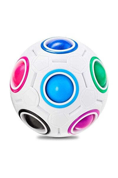 TOY GARDEN Magic Rainbow 3D Puzzle Ball – 12-Hole Speed Cube Ball