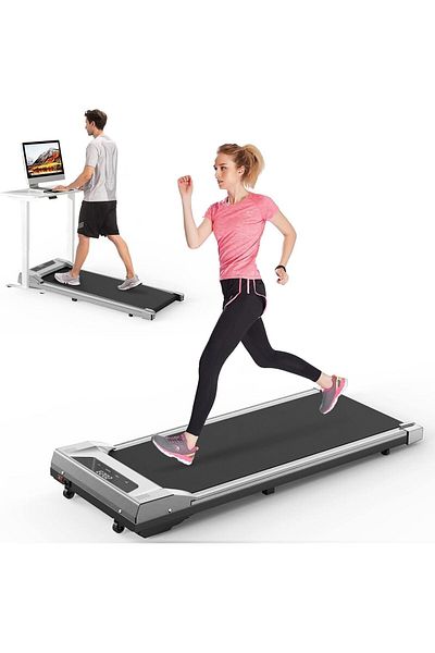 Rovyfota Walking Pad, Under Desk Treadmill for Home Office, 2 in 1 Portable with Remote Control