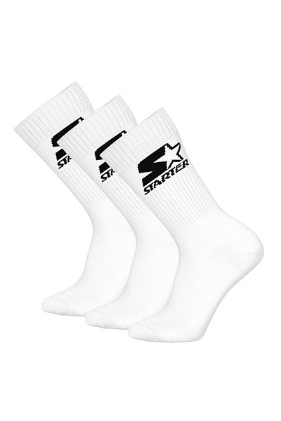 Starter Unisex Socken, 3er Pack - Crew Socks, Logo, Baumwollmischung