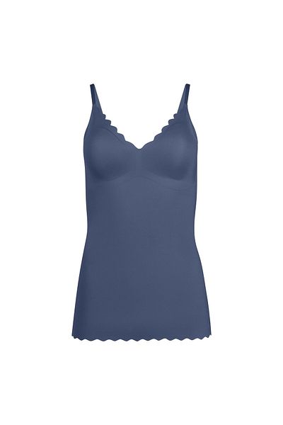 Skiny Damen Spaghetti-Shirt - Top, V-Ausschnitt, Pads, Micro Lovers, Mikrofaser
