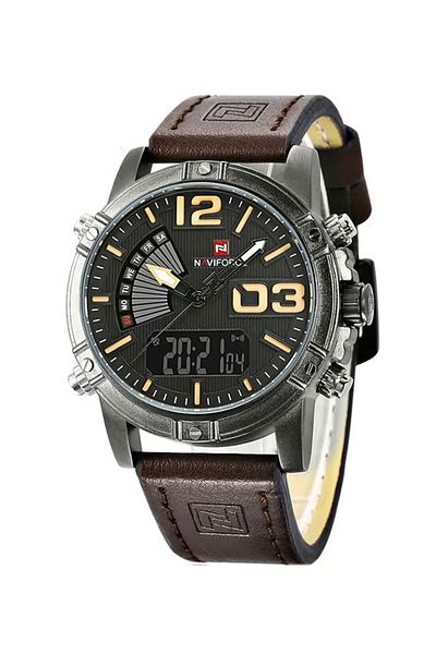 Naviforce Men's Water Resistant Analog/Digital Watch NF9095M