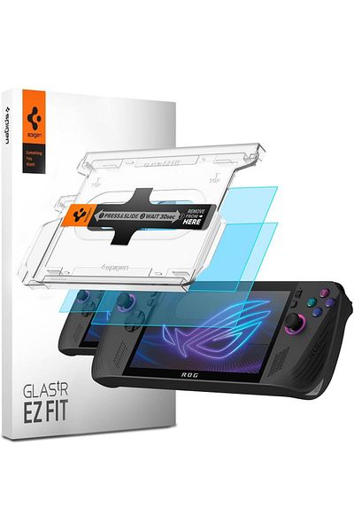 Spigen GLAStR EZ FIT for Asus ROG Ally X Screen Protector RC72LA 2024 Premium Tempered Glass 2 Pack