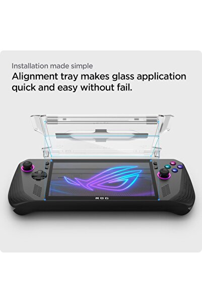 Spigen GLAStR EZ FIT for Asus ROG Ally X Screen Protector RC72LA 2024 Premium Tempered Glass 2 Pack