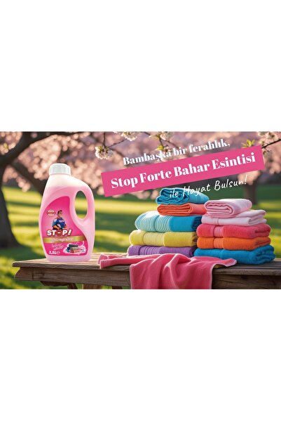 STOP Forte Çamaşır Yumuşatıcı 1.5 Litre Bahar Esintisi