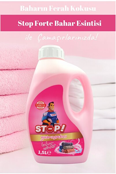 STOP Forte 3'lü Çamaşır Yumuşatıcı 1.5 Litre Bahar Esintisi