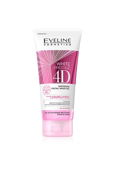 Eveline جل غسول الوجه وايت بريستيج 4D لتبييض البشرة 200 مل